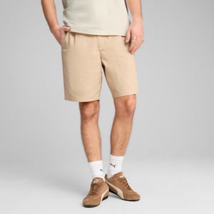 MMQ Men's Oversized Chino Shorts, Light Sand, extralarge-IND