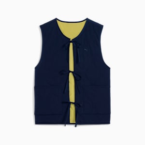 YONA Women's Relaxed Fit Reversible Vest, New Navy, extralarge-IND