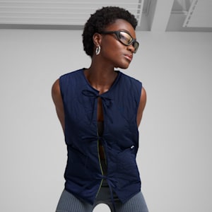 YONA Women's Reversible Vest, New Navy, extralarge