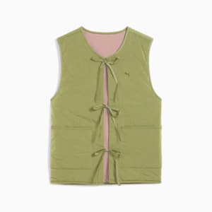 YONA Women's Relaxed Fit Reversible Vest, Kiwi Green, extralarge-IND
