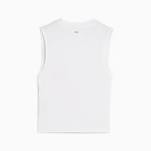Playera sin mangas estampada YONA para mujer, PUMA White, extralarge