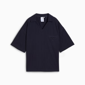 Playera oversize YONA para mujer, New Navy, extralarge