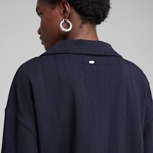 Playera oversize YONA para mujer, New Navy, extralarge