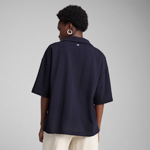 Playera oversize YONA para mujer, New Navy, extralarge