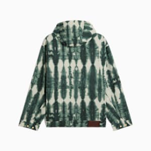 PALAIS ARTISAN Seersucker Men's Oversized Jacket, Green Moon, extralarge-IND