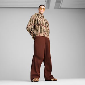 PALAIS ARTISAN Seersucker Men's Oversized Jacket, Chocotart, extralarge-IND