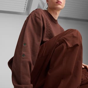 PALAIS ARTISAN Men's Crew Top, Chocotart, extralarge