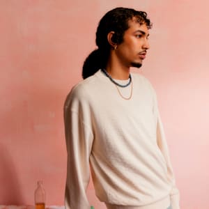 メンズ PALAIS ARTISAN クルーネック スウェット, Alpine Snow, extralarge-JPN
