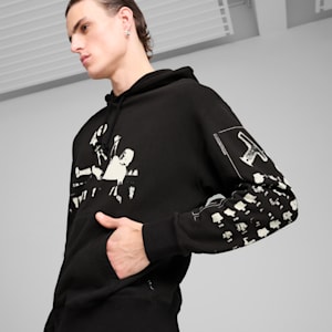 Sudadera con capucha de fútbol para hombre GRAPHICS, PUMA Black, extralarge