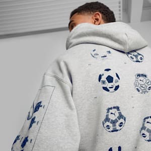 Sudadera con capucha de fútbol para hombre GRAPHICS, Light Gray Heather, extralarge