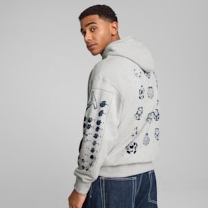 Sudadera con capucha de fútbol para hombre GRAPHICS, Light Gray Heather, extralarge