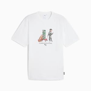 メンズ グラフィックス プーマ ボーイ 半袖 Tシャツ, PUMA White, extralarge-JPN