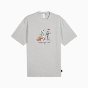 メンズ グラフィックス プーマ ボーイ 半袖 Tシャツ, Light Gray Heather, extralarge-JPN