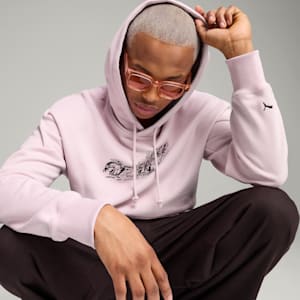 PUMA x CHARLOTTE ROHDE Men's Relaxed Fit Hoodie, Rose Mauve, extralarge-IND
