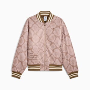 Year of the Snake Men's College Jacket, Coconut Crush-AOP, extralarge