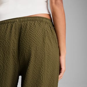 YONA Women's Oversized Parachute Pants, Olive Drab, extralarge-IND