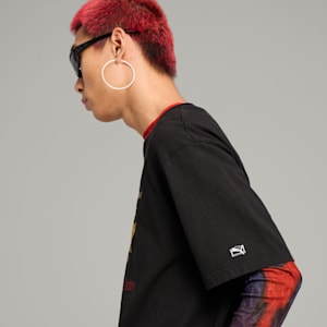 Playera estampada unisex PUMA x ARIES, PUMA Black, extralarge