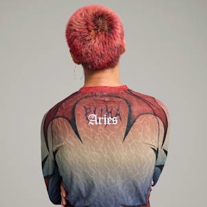 Playera ajustada unisex PUMA x ARIES, Sand Dune, extralarge