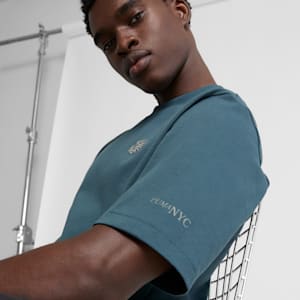 NYC Logo Men's Tee, Gray Skies, extralarge