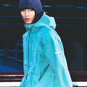PUMA x LIBERAIDERS Men's Relaxed Fit Light Jacket, Green Moon, extralarge-IND