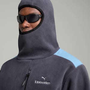 Sudadera con capucha y pasamontañas PUMA x LIBERAIDERS para hombre, Galactic Gray, extralarge