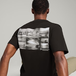 PUMA x LIBERAIDERS Men's Relaxed Fit Tee, PUMA Black, extralarge-IND