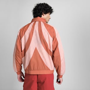 PUMA x KIDSUPER Men's Relaxed Fit Windbreaker, Pink Fruit, extralarge-IND