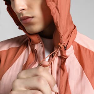 PUMA x KIDSUPER Men's Relaxed Fit Windbreaker, Pink Fruit, extralarge-IND