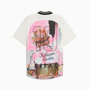 Playera PUMA x KIDSUPER para hombre, Warm White, extralarge