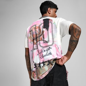 PUMA x KIDSUPER Graphic Men's Oversized Jersey, Warm White, extralarge-IND