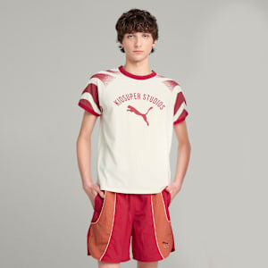 PUMA x KIDSUPER Men's Ringer Tee, Warm White, extralarge-IND
