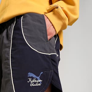 PUMA x KIDSUPER Relaxed Fit Shorts, Dark Coal, extralarge-IND