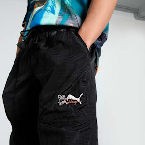 PUMA x KIDSUPER Men's Oversized Pants, PUMA Black, extralarge-IND