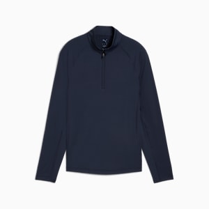YOU-V Solid Quarter-Zip Golf Top Women, Deep Navy, extralarge-GBR