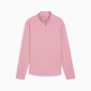 YOU-V Solid Quarter-Zip Golf Top Women, Poised Pink, extralarge-GBR