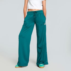 CLASSICS Popper Women's Relaxed Fit Pants, Cold Green, extralarge-IND