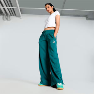 CLASSICS Popper Women's Relaxed Fit Pants, Cold Green, extralarge-IND