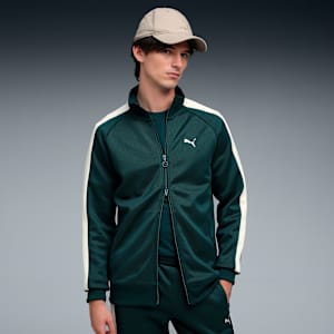 T7 ALWAYS ON Men's Track Jacket, Green Terrain-Alpine Snow, extralarge-IND