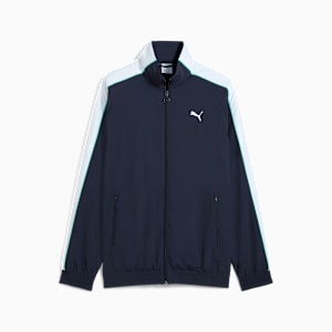 T7 Men's Oversized Track Jacket, New Navy, extralarge