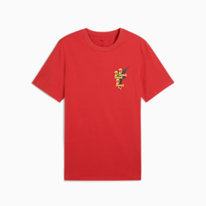 ROAD TO UNITY Men's Graphic Tee, Red Fire, extralarge
