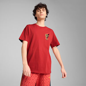 ROAD TO UNITY Men's Graphic Tee, Red Fire, extralarge