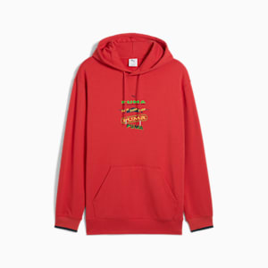 Road To Unity Graphic Men's Hoodie, Red Fire, extralarge-IND
