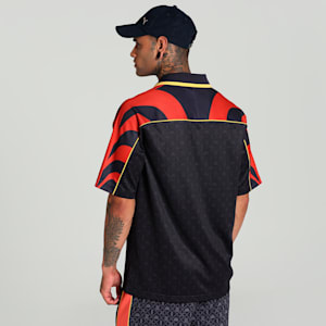 ROAD TO UNITY Men's Relaxed Soccer Jersey, New Navy, extralarge