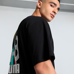 EQUAL LOVE CONFEDERATION Relaxed Fit Graphic Tee, PUMA Black, extralarge-IND