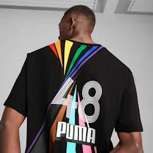 EQUAL LOVE CONFEDERATION Relaxed Graphic Tee, PUMA Black, extralarge