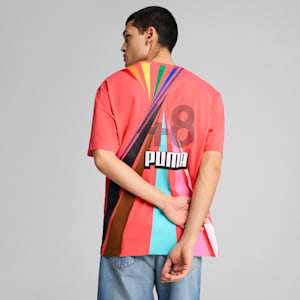 ユニセックス イコール ラブ コンフェデレーション リラックス 半袖 Tシャツ, Peach Frost, extralarge-JPN