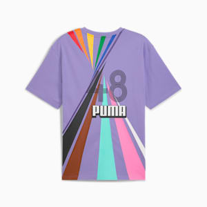 EQUAL LOVE CONFEDERATION Relaxed Fit Graphic Tee, Lavender Alert, extralarge-IND