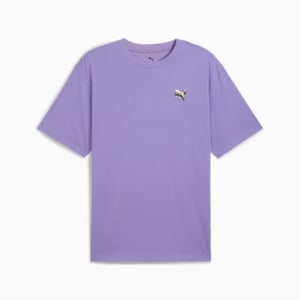 EQUAL LOVE CONFEDERATION Relaxed Fit Graphic Tee, Lavender Alert, extralarge-IND
