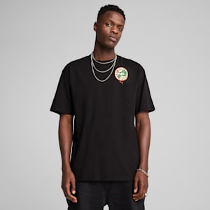 Playera holgada Graphics SUPER PUMA para hombre, PUMA Black, extralarge
