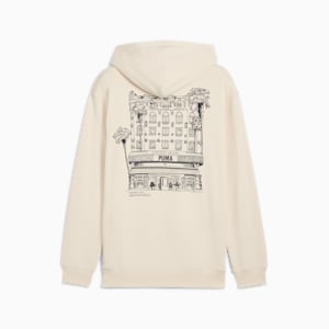 Sudadera con capucha para hombre PUMA Hotel GRAPHICS, Alpine Snow, extralarge